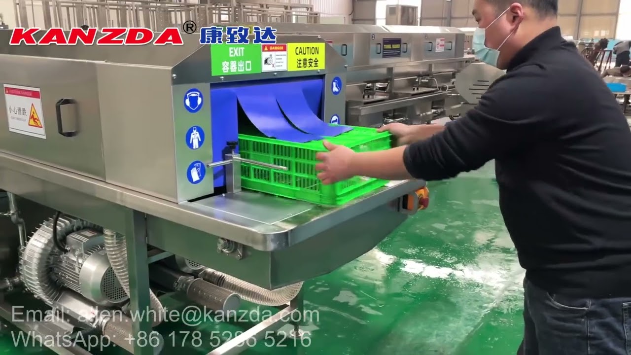 Lavadora de Cajas de Plástico México - Para Las Explotaciones de Bayas