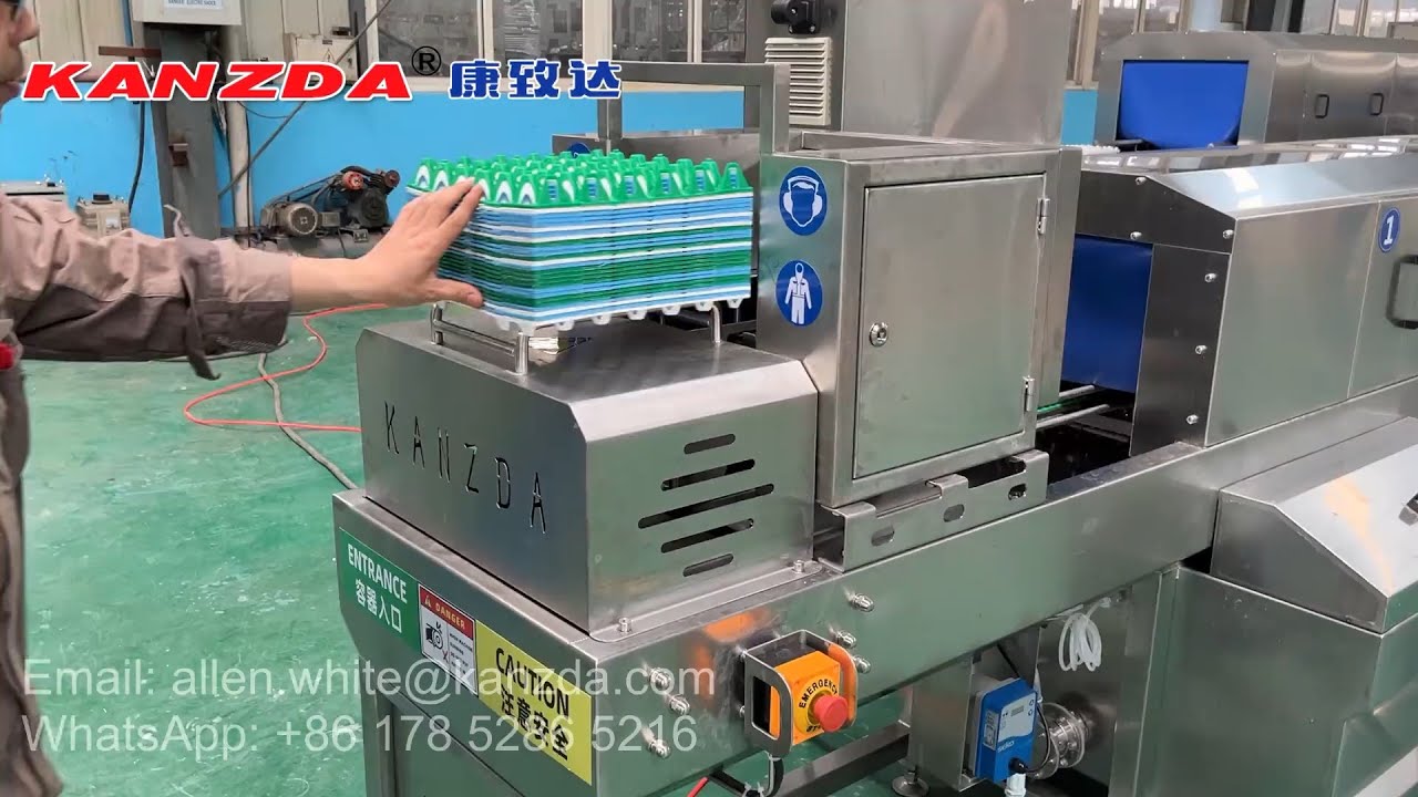 KW-1200 Egg Tray Washer - 90% Drying